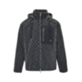 Monogram Tapestry Jacquard Hooded Jacket | Dark Grey