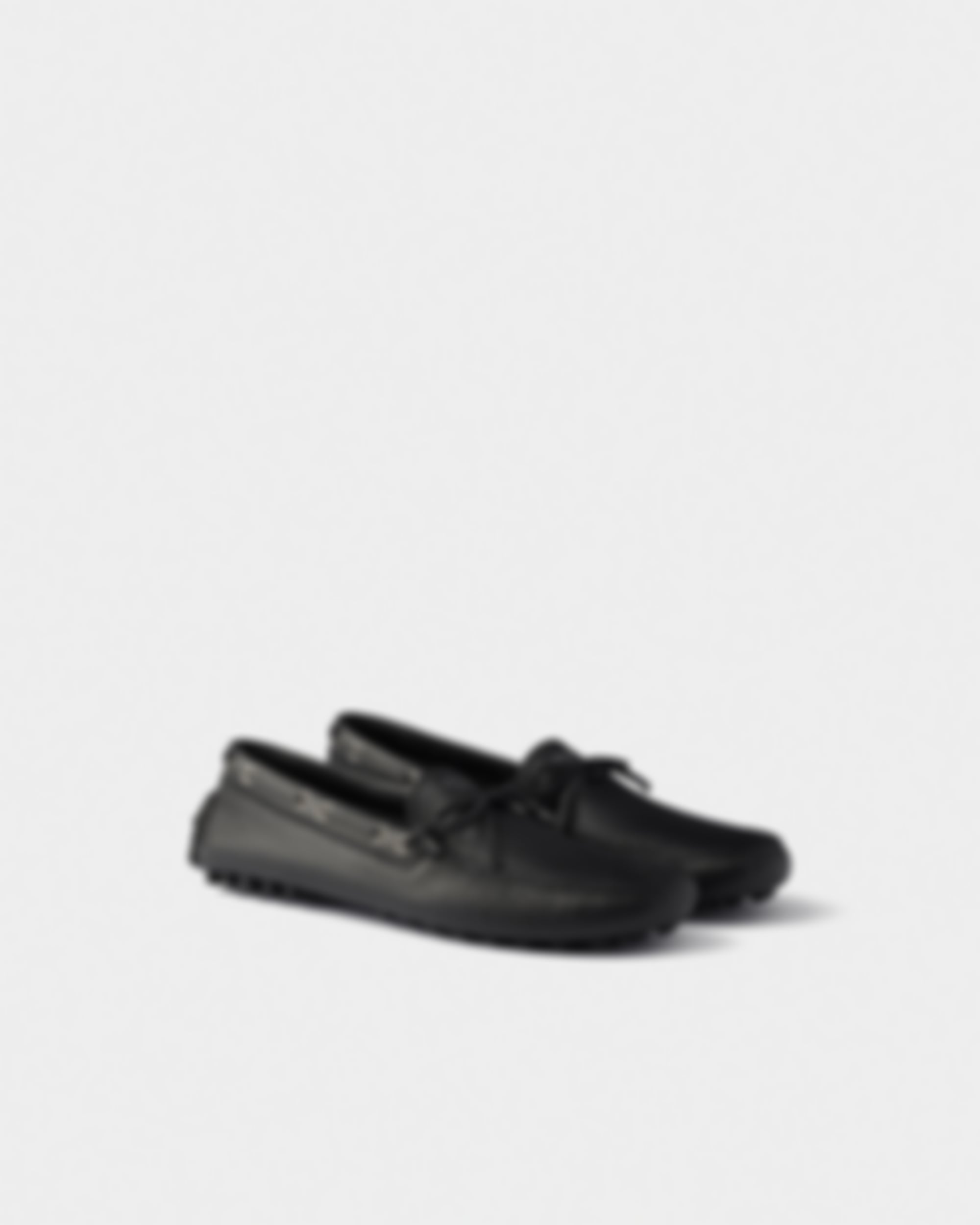 Leather Driver Loafers | Black