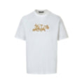 Ornate Baroque Embroidered T-Shirt | White