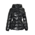Glossy Hooded Puffer Jacket