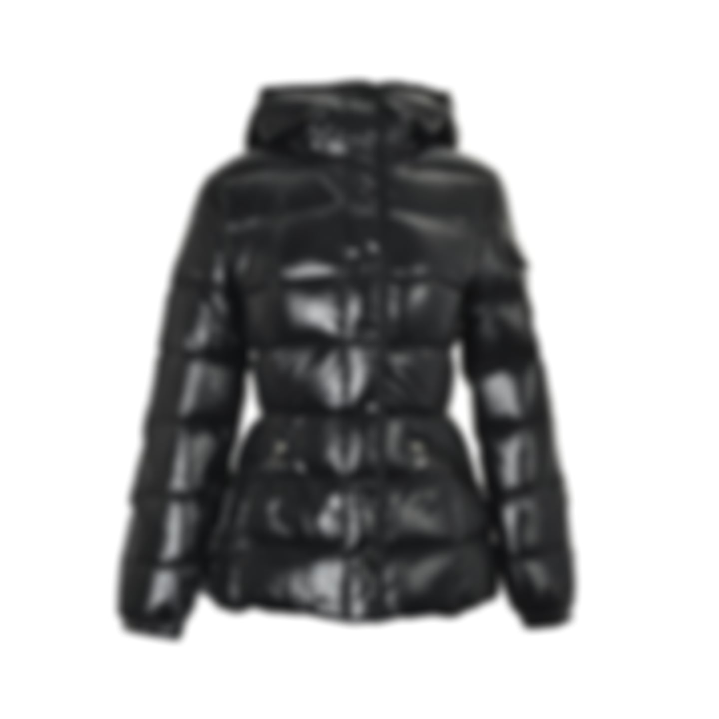 Glossy Hooded Puffer Jacket