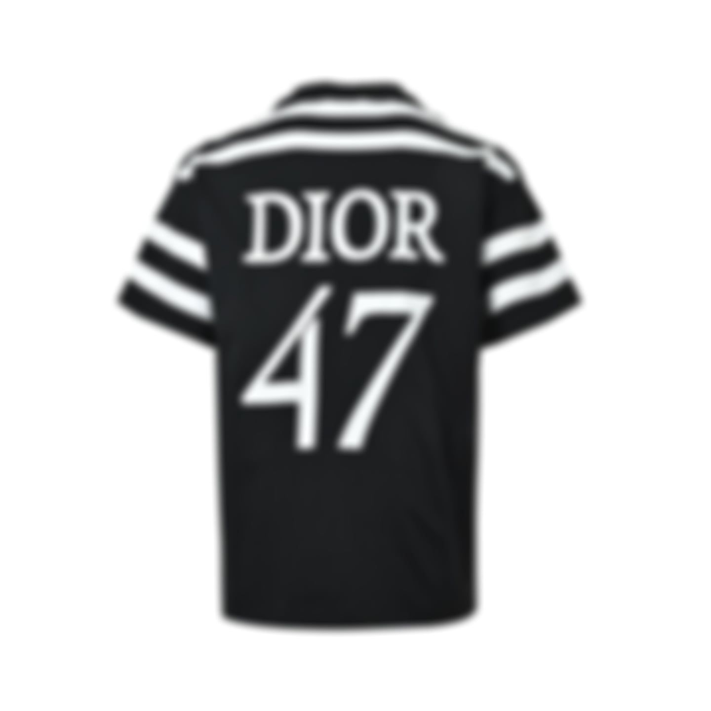 Athletic "47" Jersey T-Shirt | Black & White