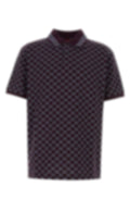 All-Over GG Motif Polo | Burgundy & Light Blue