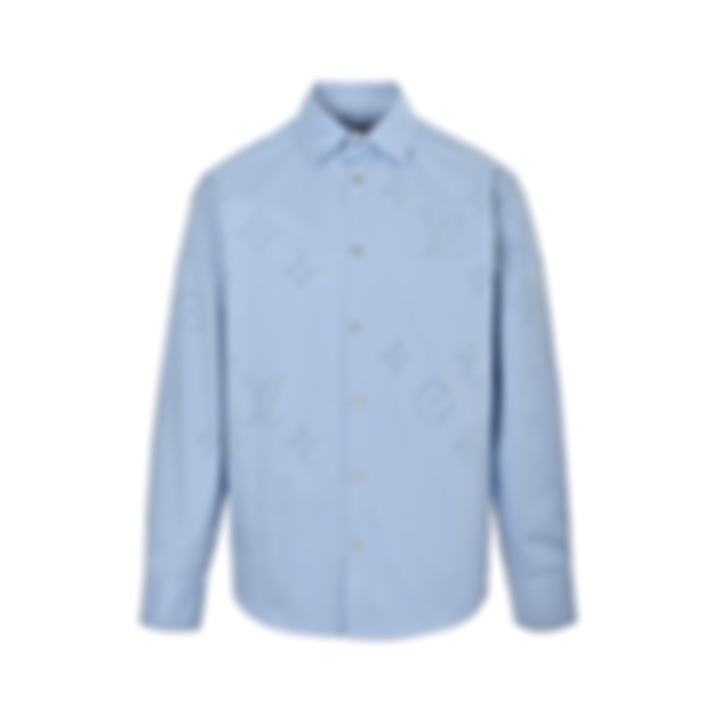 Light Blue Pointillism Monogram Button-Down