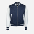 Denim Varsity Bomber