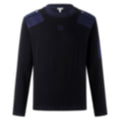 Contrast Panel Utility Sweater