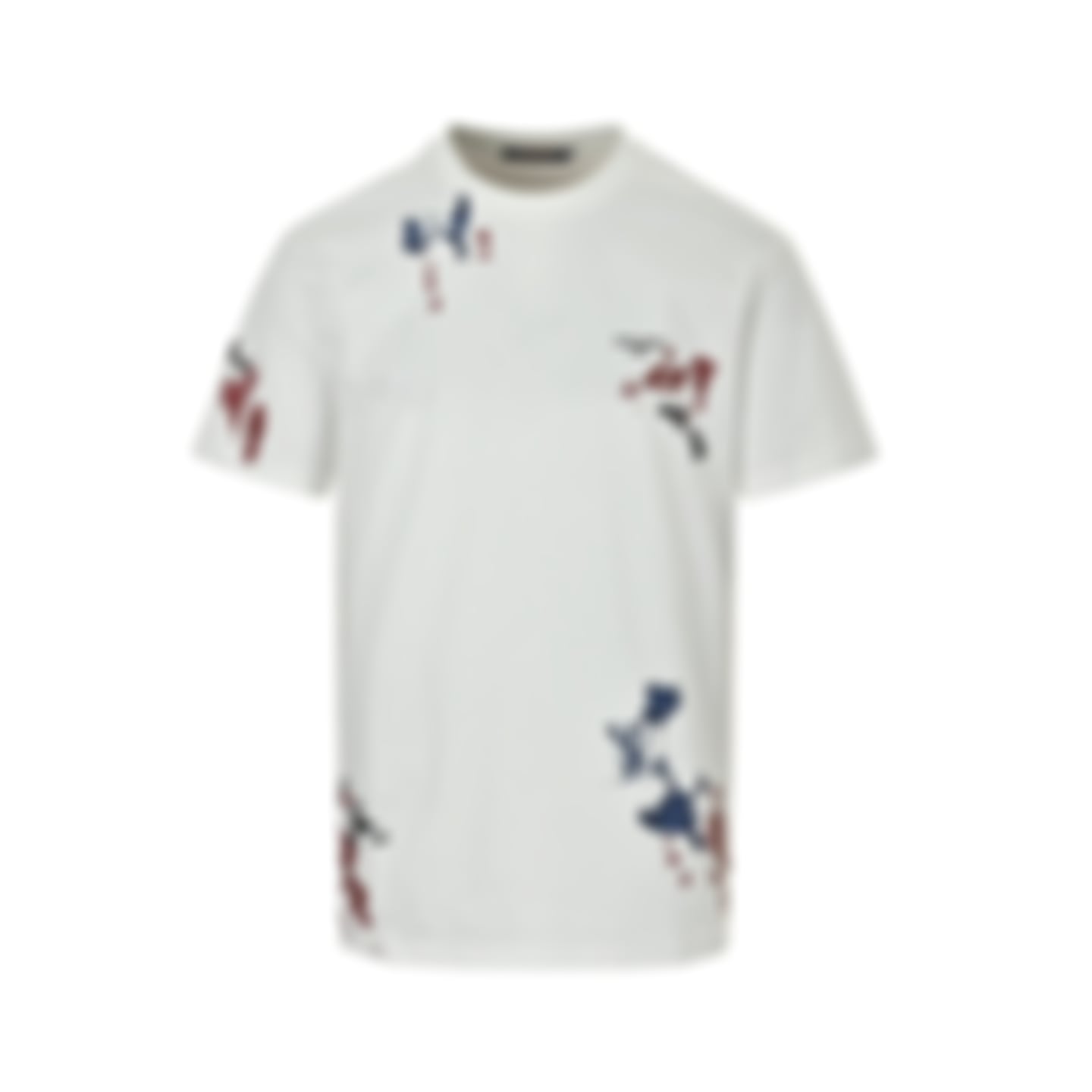 Abstract Watercolor Monogram T-Shirt | White