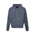 Marque Déposée Zip-Up Hoodie - Slate Blue