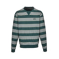 Striped Chest Logo Sweatshirt - Green/Grey