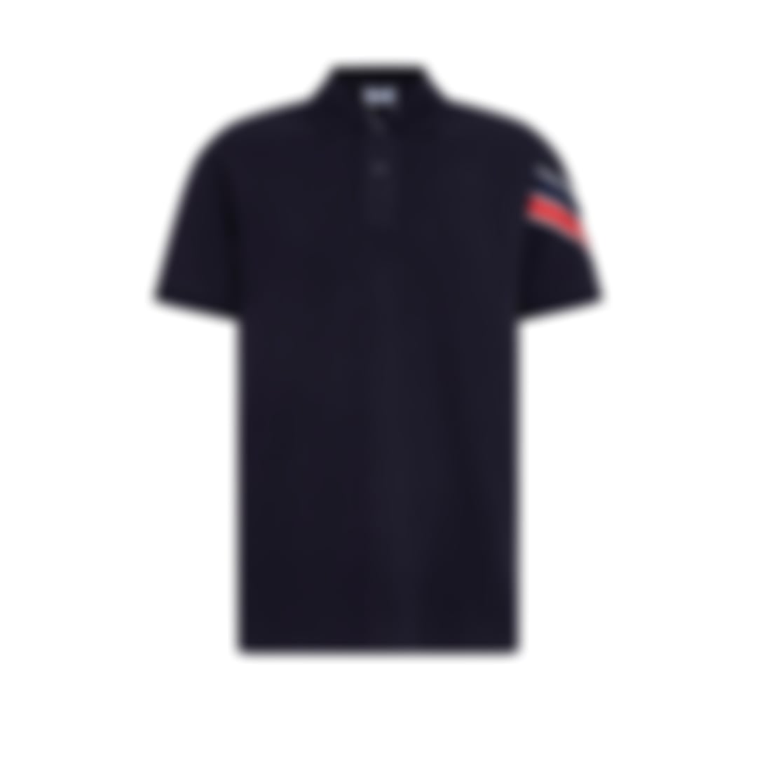 Tri-Color Band Short-Sleeve Polo