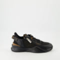 Flow Zip Sneakers - Black/Brown
