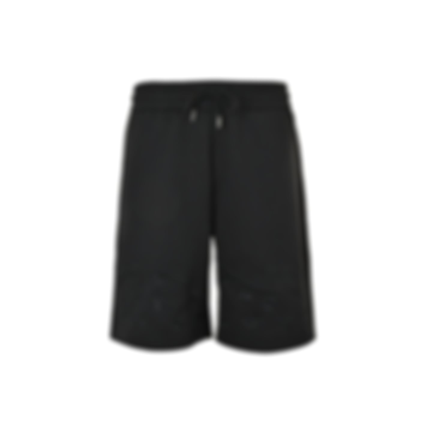 Tonal Embroidered Monogram Shorts | Black